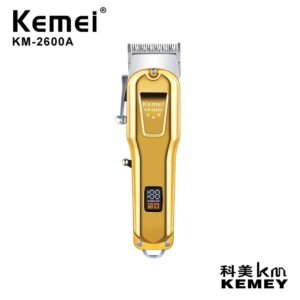 Máquina De Corte Kemei 2600a Visor Lcd Profissional Gold