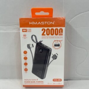 E-Carregador portátil 20 mil mah original